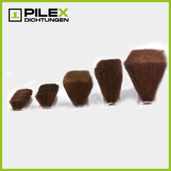 gewebte Bürstendichtungen in braun